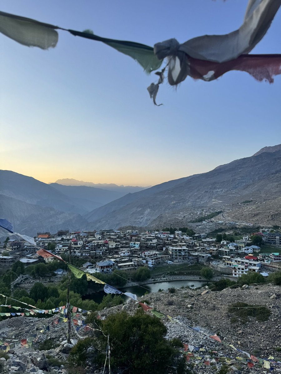 Nako Village 6.46 pm .. upper Kinnaur #Kinnaur