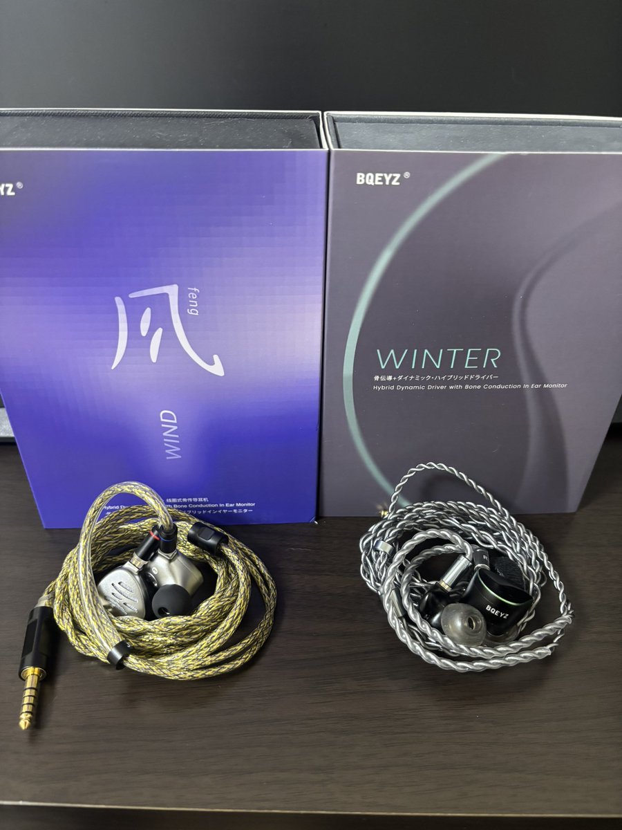 実は軽いBQEYZ信者でした☺️
お気に入りのWINDとWINTER、やっぱり最強のボーカルフォンだなぁ。