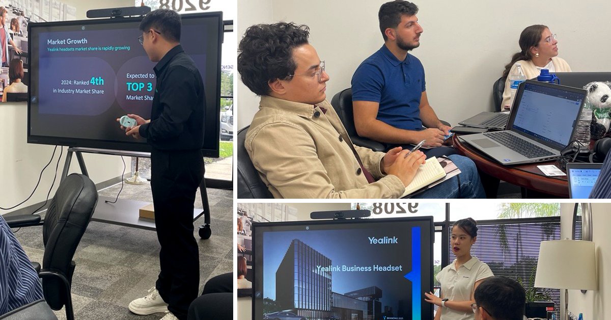 Sencommunications (@sencomm_) on Twitter photo Last week, <a href="/YealinkNews/">Yealink Official</a> visited our headquarters and trained our team on all the new features and updates coming to Yealink. Thank you for visiting us! ☺️
#sencommunications #sencomm #headsets #technologypartner #rto #returntooffice #yealink Last week, <a href="/YealinkNews/">Yealink Official</a> visited our headquarters and trained our team on all the new features and updates coming to Yealink. Thank you for visiting us! ☺️
#sencommunications #sencomm #headsets #technologypartner #rto #returntooffice #yealink