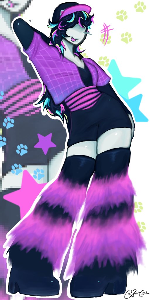 My awesome cool Roblox oc wip and then a commission from an awesome cool moot I LOVE ROBLOX!!!!!!