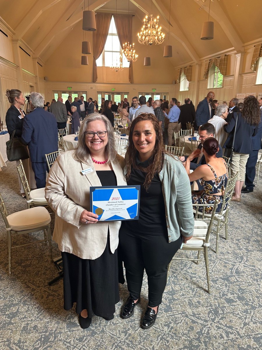 MassDevelopment (@massdev) on Twitter photo MassDev was grateful to be recognized last week at the <a href="/MV_Chamber/">MV_Chamber</a>’s Small Business Awards Breakfast in the “Business Assistance” category! SVP Community Investment Eleni Varitimos & #LawrenceMA #TDIMass Fellow Josefa Arriagada Saieh accepted this award on the agency’s behalf. MassDev was grateful to be recognized last week at the <a href="/MV_Chamber/">MV_Chamber</a>’s Small Business Awards Breakfast in the “Business Assistance” category! SVP Community Investment Eleni Varitimos & #LawrenceMA #TDIMass Fellow Josefa Arriagada Saieh accepted this award on the agency’s behalf.