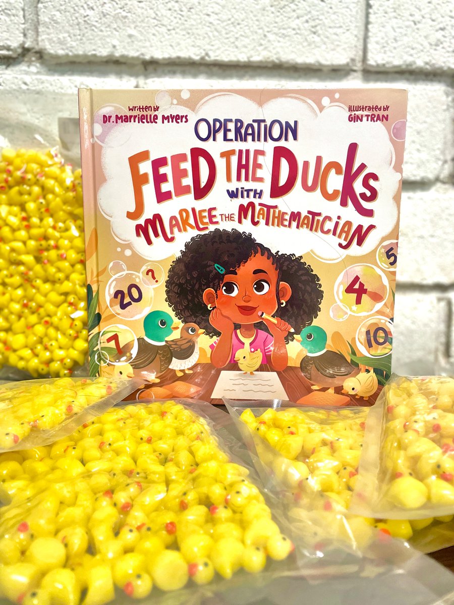 Read-alouds build MATH sense too. 🐥➕📖
Operation Feed the Ducks with Marlee the Mathematician is exactly the kind of story that connects counting, &amp; community for our youngest mathematicians.

Come and see these 600 little ducks in action, at CAMT!

#MathEd #CAMT #CAMT2025