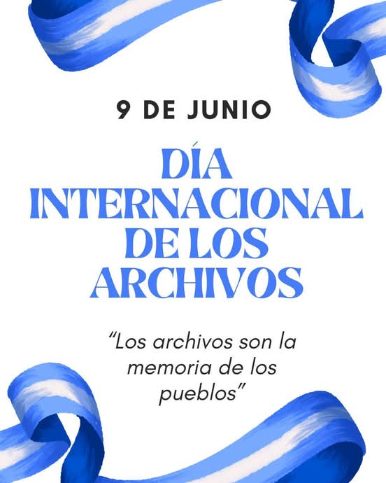 El 9 de junio se conmemora el Día Internacional de los Archivos, con el objeto de promover su importancia vinculada a la investigación y el resguardo de la memoria histórica y cultural de una organización o entidad.
¡Muchas felicidades! 
#PorLasTunasLaVictoria