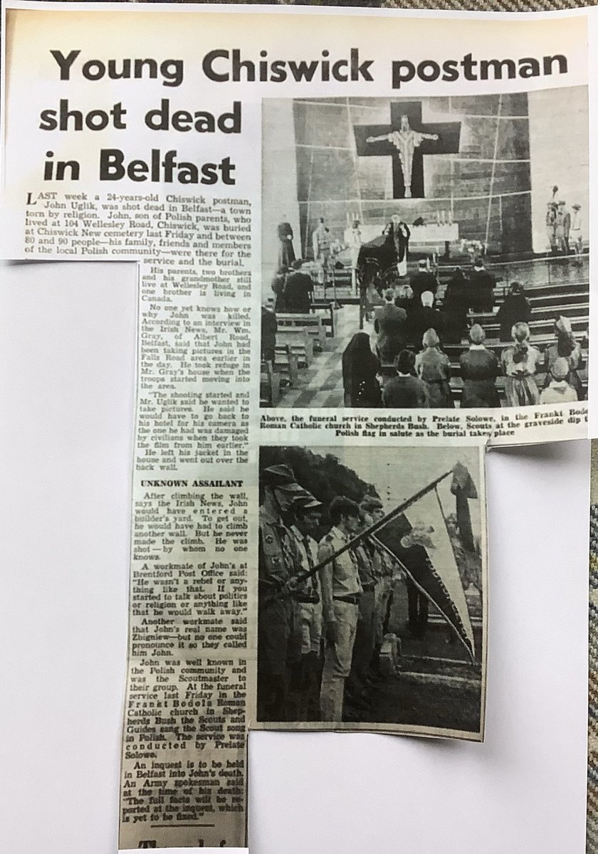 FallsCurfew's tweet image. The killing of Zbigniew Uglik in July 1970 as reported in the English media. #TimeForTruth
Support our go fund me fundraising for an Independent Panel of Inquiry
👇
gofund.me/804a5fb3