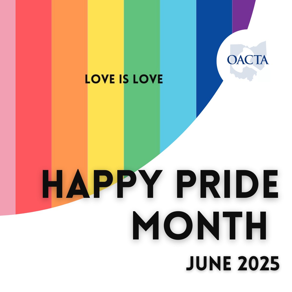 Celebrating unity in our diversity! The #OACTA wishes all a Happy Pride Month as we honor together the contributions of the LGBTQ+ community to our big, bright world!
