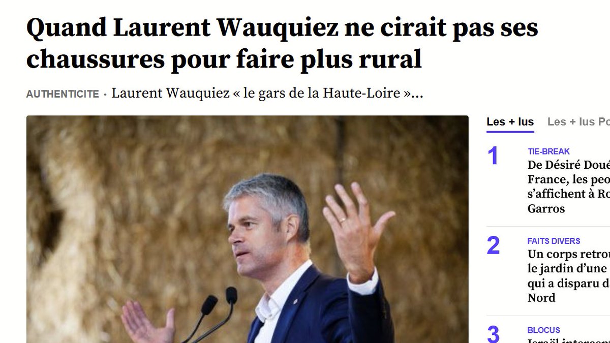 Une mise en scène digne de France3 régions.