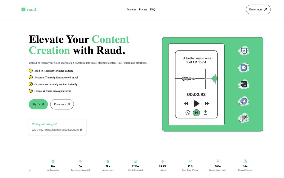 rasselio's tweet photo. @ProductHunt Elevate Your Content Creation https://t.co/fiDV08HnOc https://t.co/9F3BNU93V4