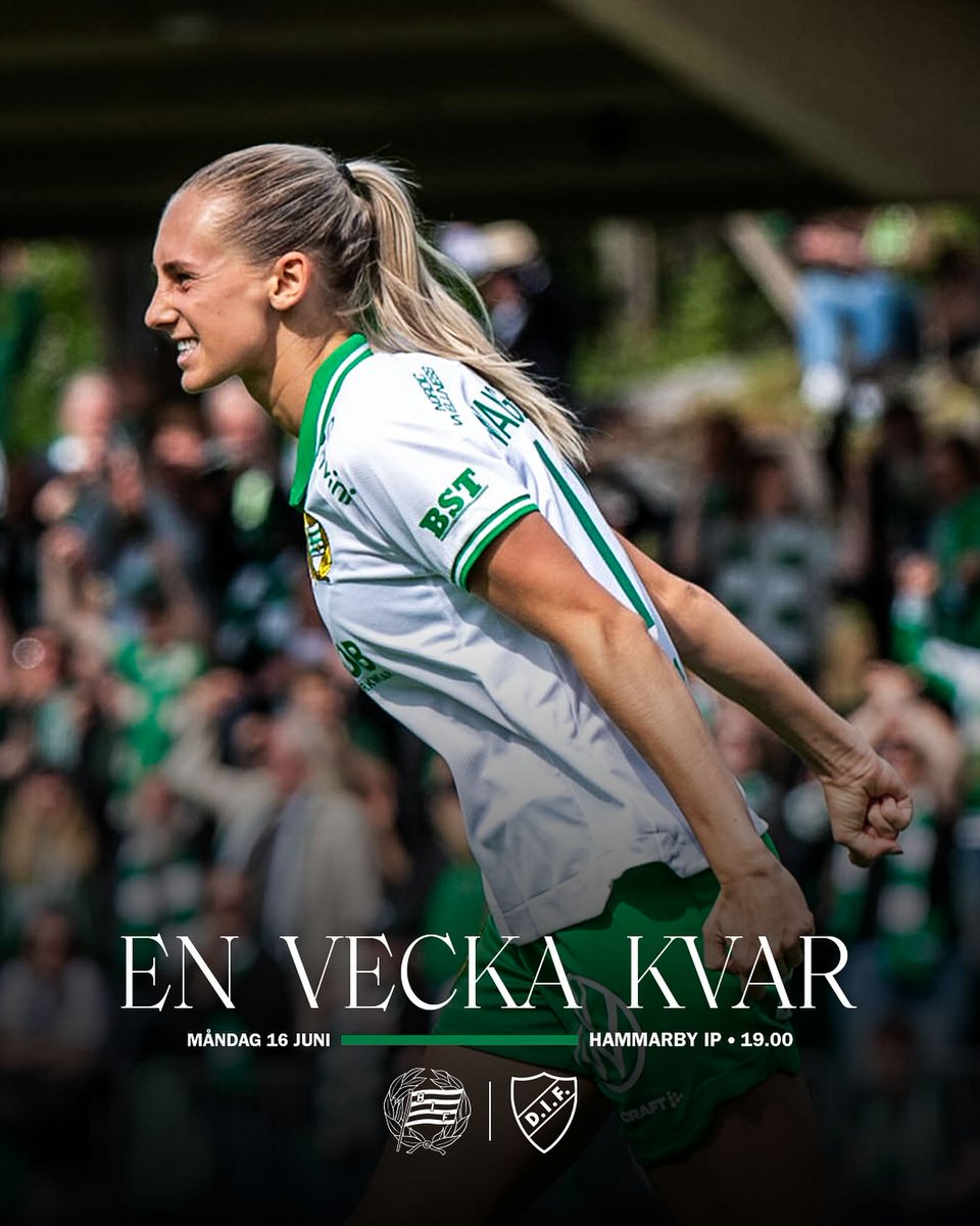 Om en vecka är det dags för måndagsderby på Kanalplan!

🎟️ Över 2700 har redan säkrat plats – gör det du med på: hammarbydam.ebiljett.nu/tickets/select…

#Bajen