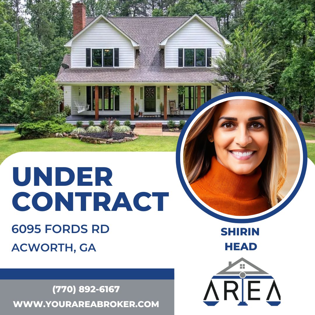 YourAreaBroker's tweet photo. Congratulations, Shirin! #AREA #UnderContract #RealEstate https://t.co/MuO8fGXy4t