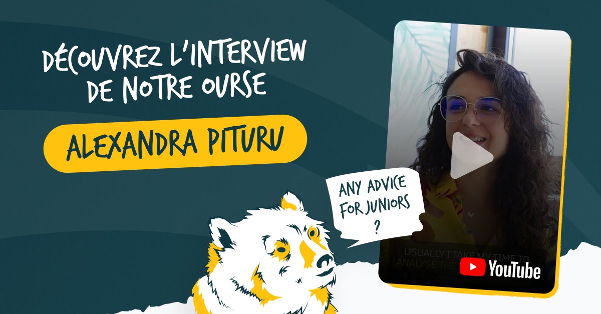 _BearStudio's tweet image. Lors du dernier Fork it! Rouen 2024, notre ourse Alexandra Pituru a accepté de donner une interview !
Elle est disponible sur la chaîne YouTube @ForkitCommunity.
Découvrez ça juste ici 👉 youtube.com/shorts/qNfKlPu…
#UX #Interview #ExperienceSharing #Junior