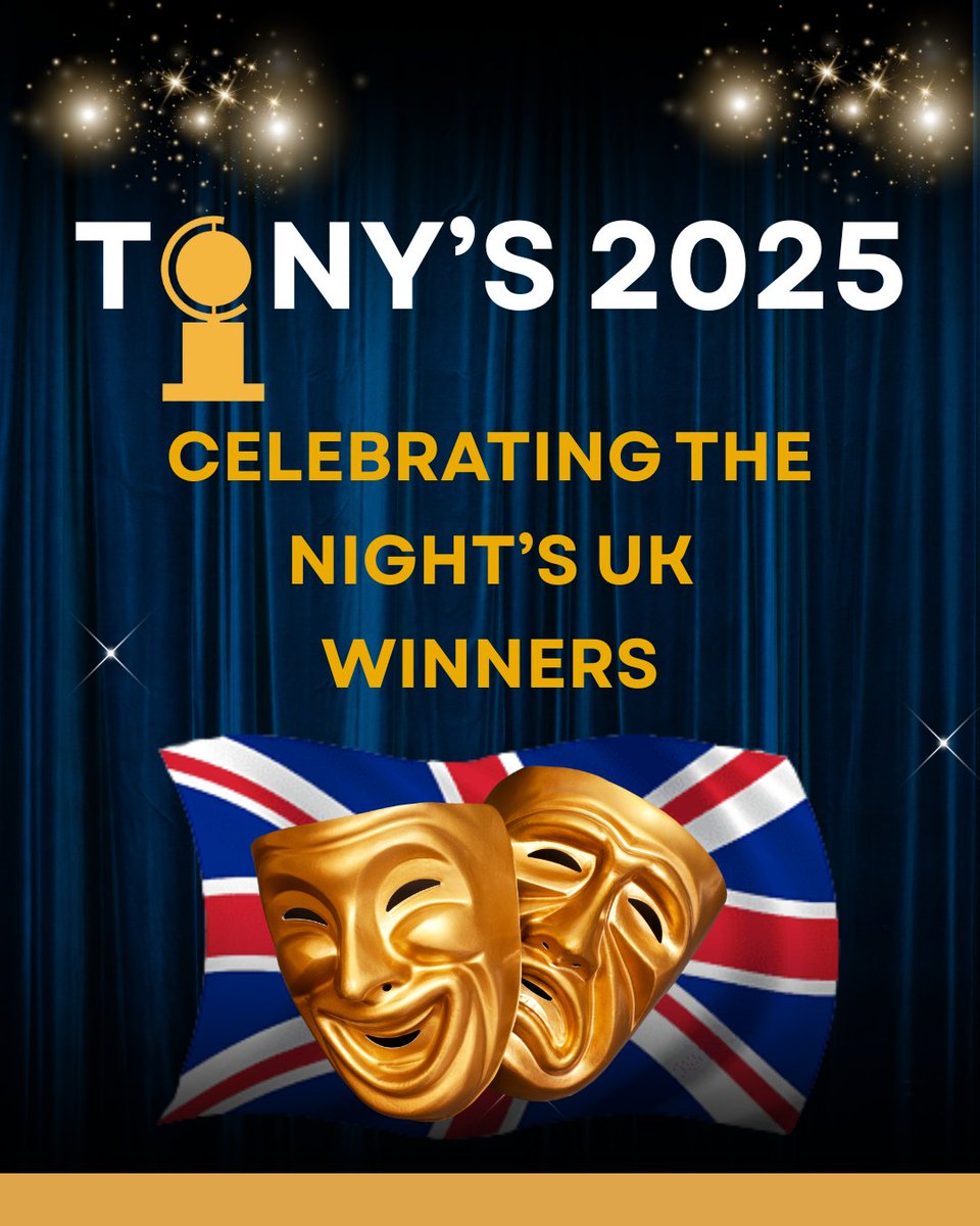 British creative talent shone bright at last night’s #TonyAwards! 🇬🇧🎭 Broadway productions that began in the UK received 3️⃣1️⃣ nominations &amp; took home 1️⃣0️⃣ wins. From rookies to legends, Brits showed their power to inspire audiences in NYC &amp; beyond. #BritsOnBroadway