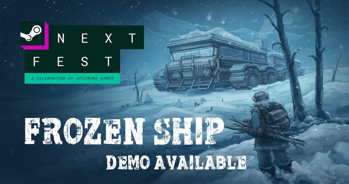 Frozen Ship is available on #SteamNextFest now!

Be the captain of a massive machine in the snow-covered wastelands of a once-thriving world.

Play now: store.steampowered.com/app/3423990/Fr…