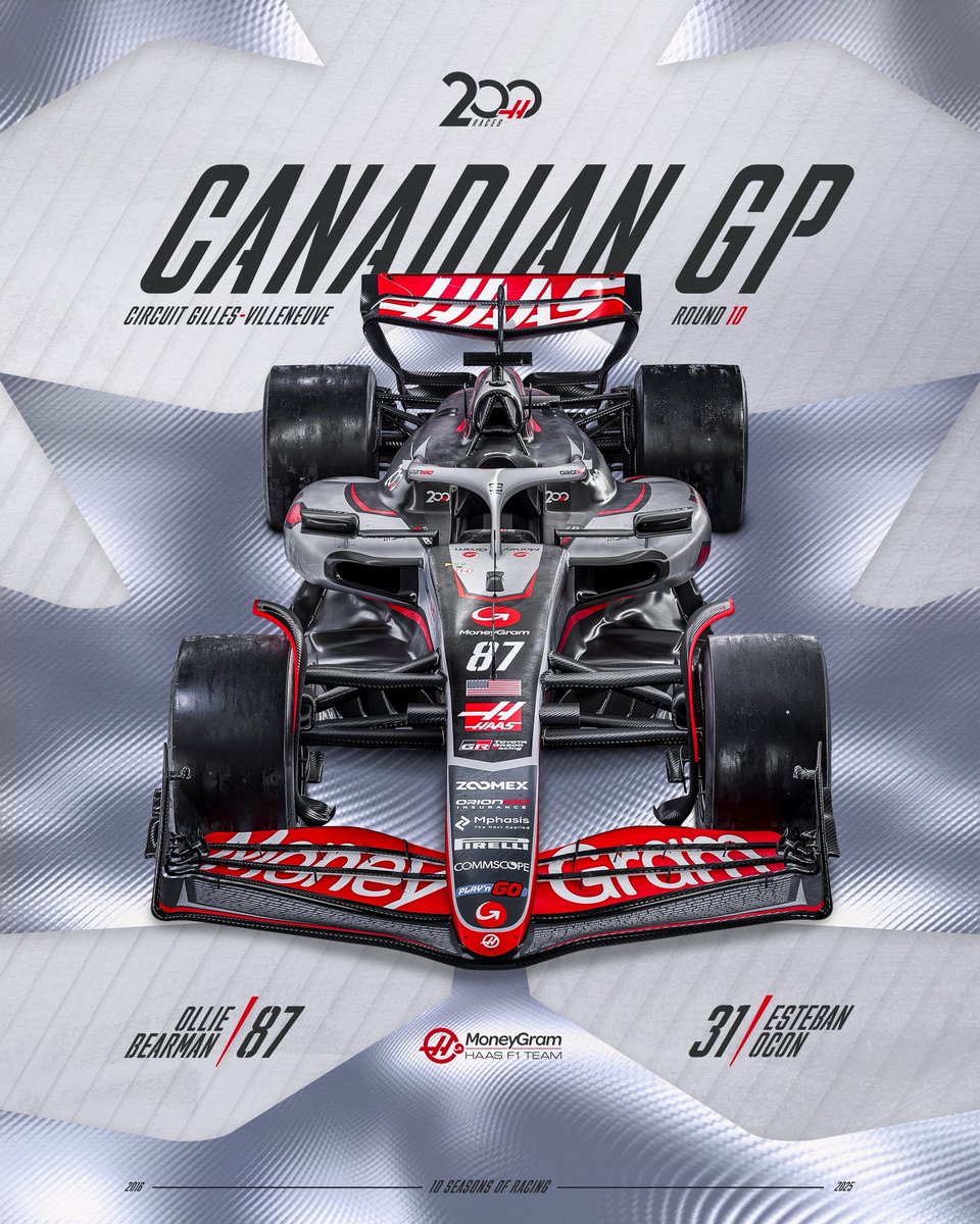 Ready for Race 200 🇨🇦

#HaasF1 #F1 #CanadianGP