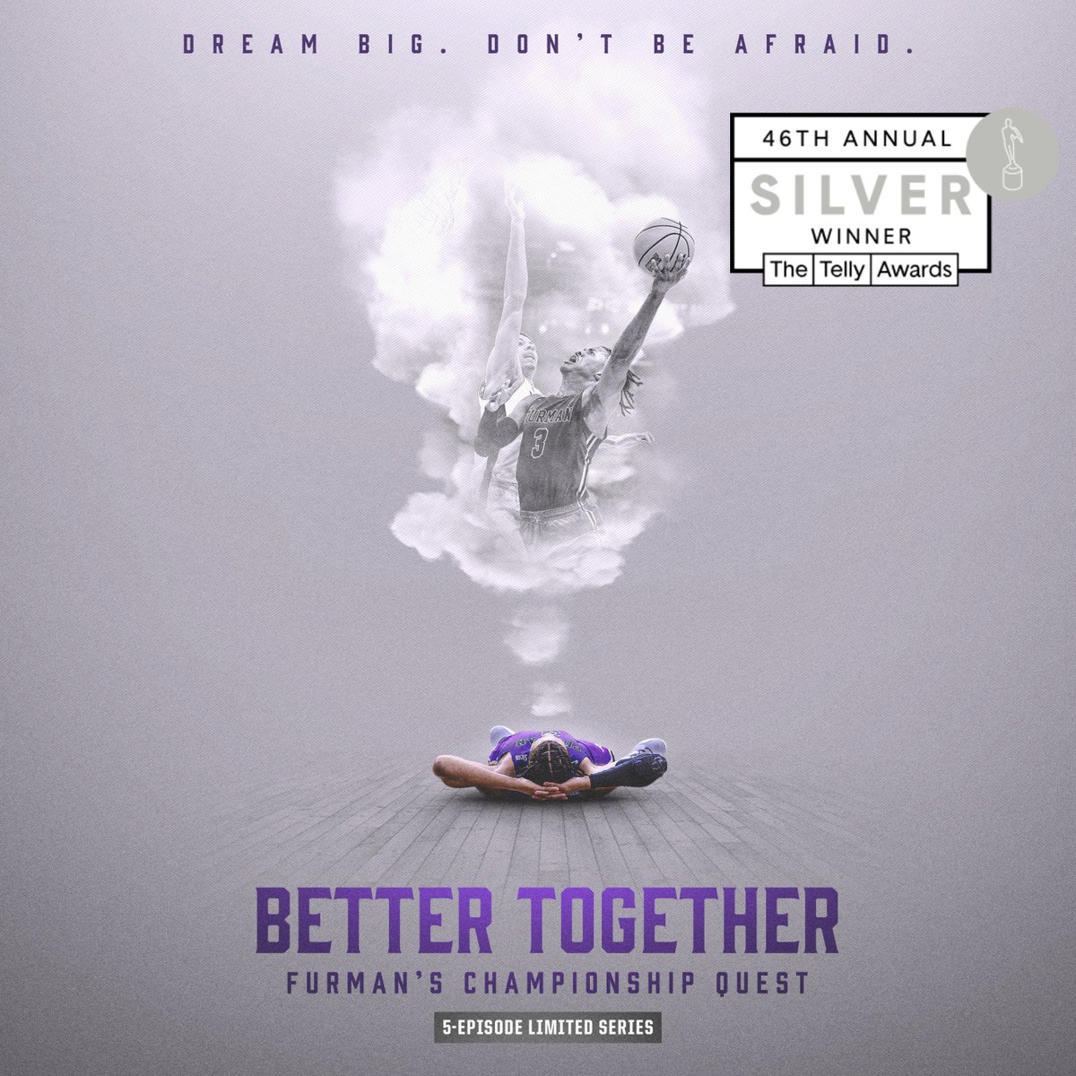 richmondweaver's tweet photo. ICYMI... "Better Together: Furman's Championship Quest" was selected as a @tellyawards 3X Silver Award Winner!

— General: Documentary
— Craft: Directing
— Craft: Editing

Follow @FurmanMBB's championship season in the 5-episode series available on @PrimeVideo! https://t.co/ZMSGCXs6IQ