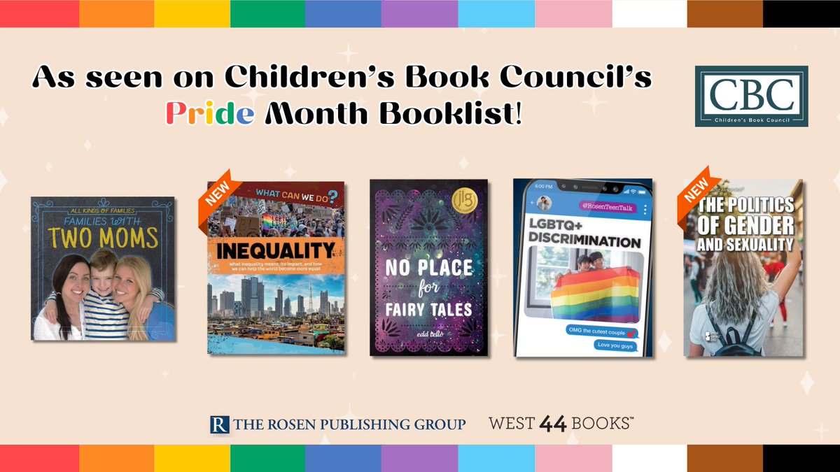 We’re proud to see these powerful, identity-affirming books featured by <a href="/CBCBook/">Children's Book Council</a> for #Pride Month!

From real-world issues to heartfelt stories, these titles help young readers explore gender, sexuality, family, and equality. 🏳️‍🌈📚