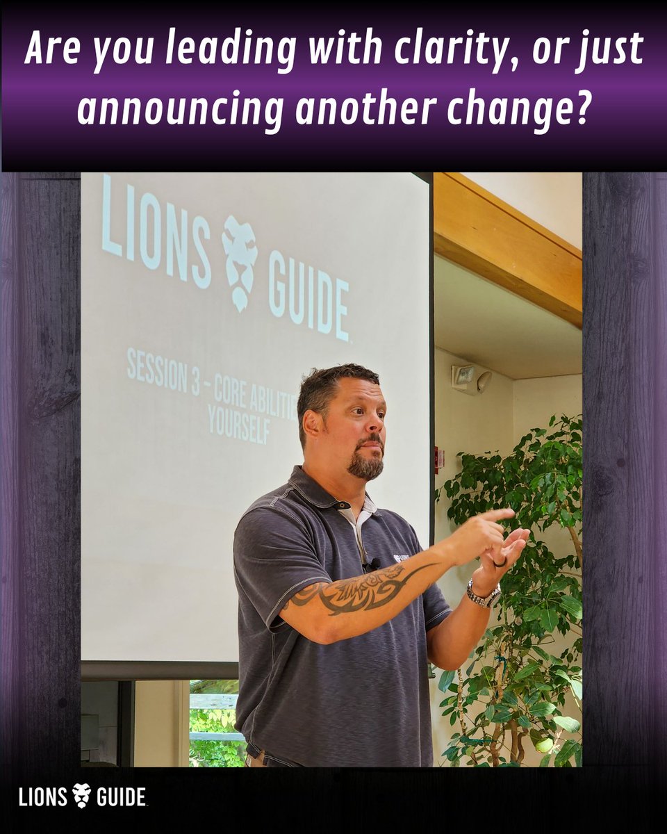 lionsguide1's tweet image. People don’t resist change because they’re difficult.

They resist because they’re tired, confused, or burned out from last time.

Lead with calm. Clarity makes all the difference.

#EveryDayLeader #LionsGuide #Leadership