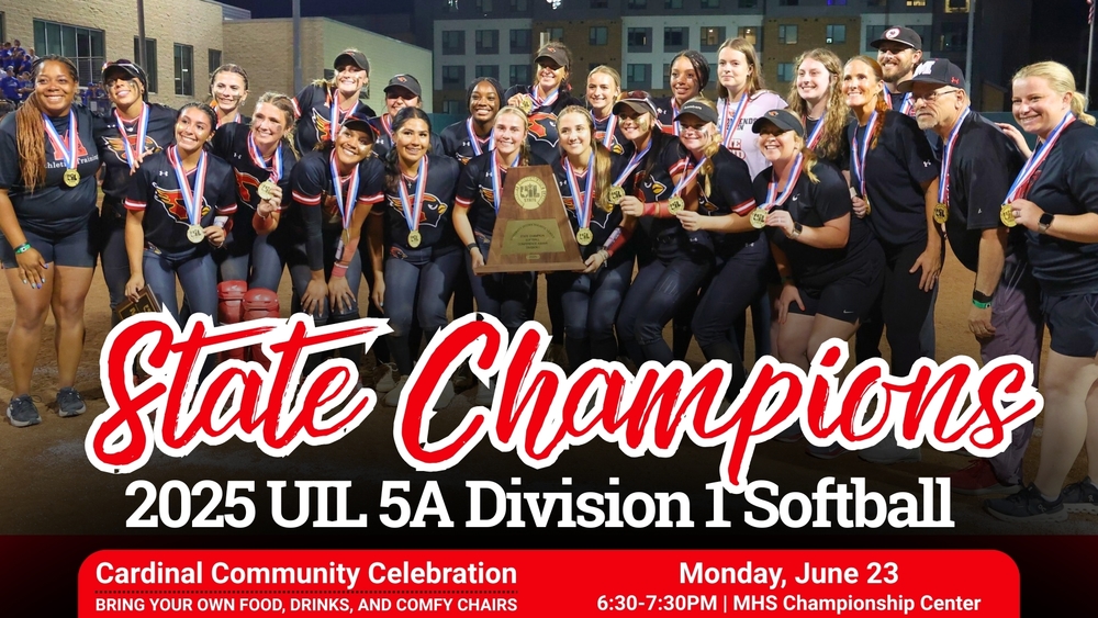 1MHSCardinals's tweet photo. Lady Cardinal Softball Team Wins Back-to-Back State Championships!  https://t.co/xyCzwy3GNz https://t.co/3tGUtpKiXT