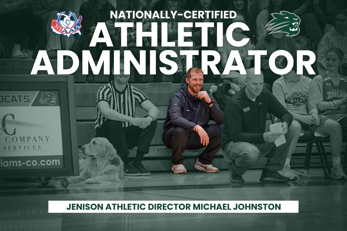 Special shoutout to AD Michael Johnston for receiving national recognition as a Certified Athletic Administrator this spring! Johnston demonstrated the highest level of knowledge and expertise in the field of athletic administration. Congratulations Michael!