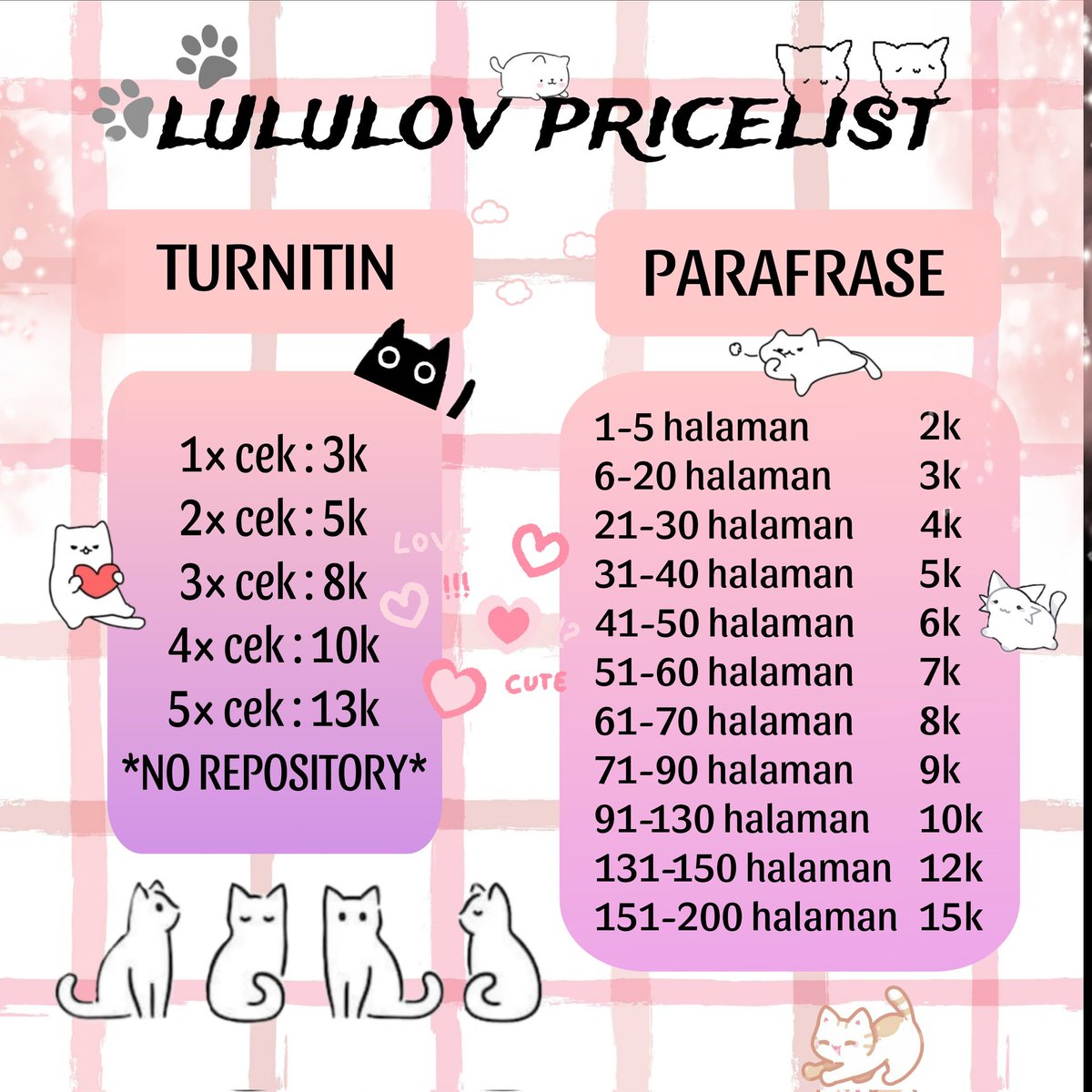 bunga || cek turnitin parafrase tweet media