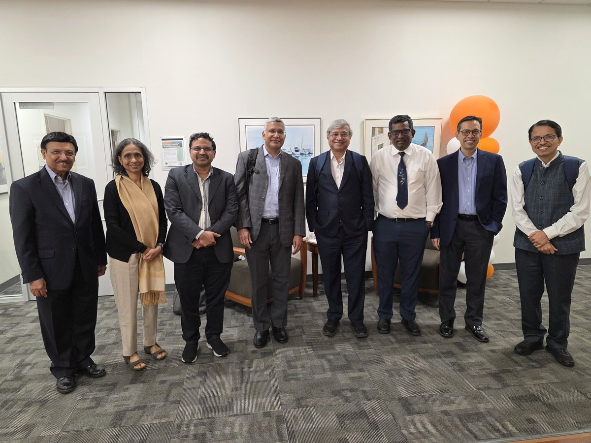 swaminathaniisc's tweet image. Building Bridges: Wrapping up a wonderful visit to various top US institutions! In picture is the IISc leadership team. Enthusiasm for the Tata IISc Medical School/Bagchi-Parthasarathy Hospital and its noble vision and purpose are universal!