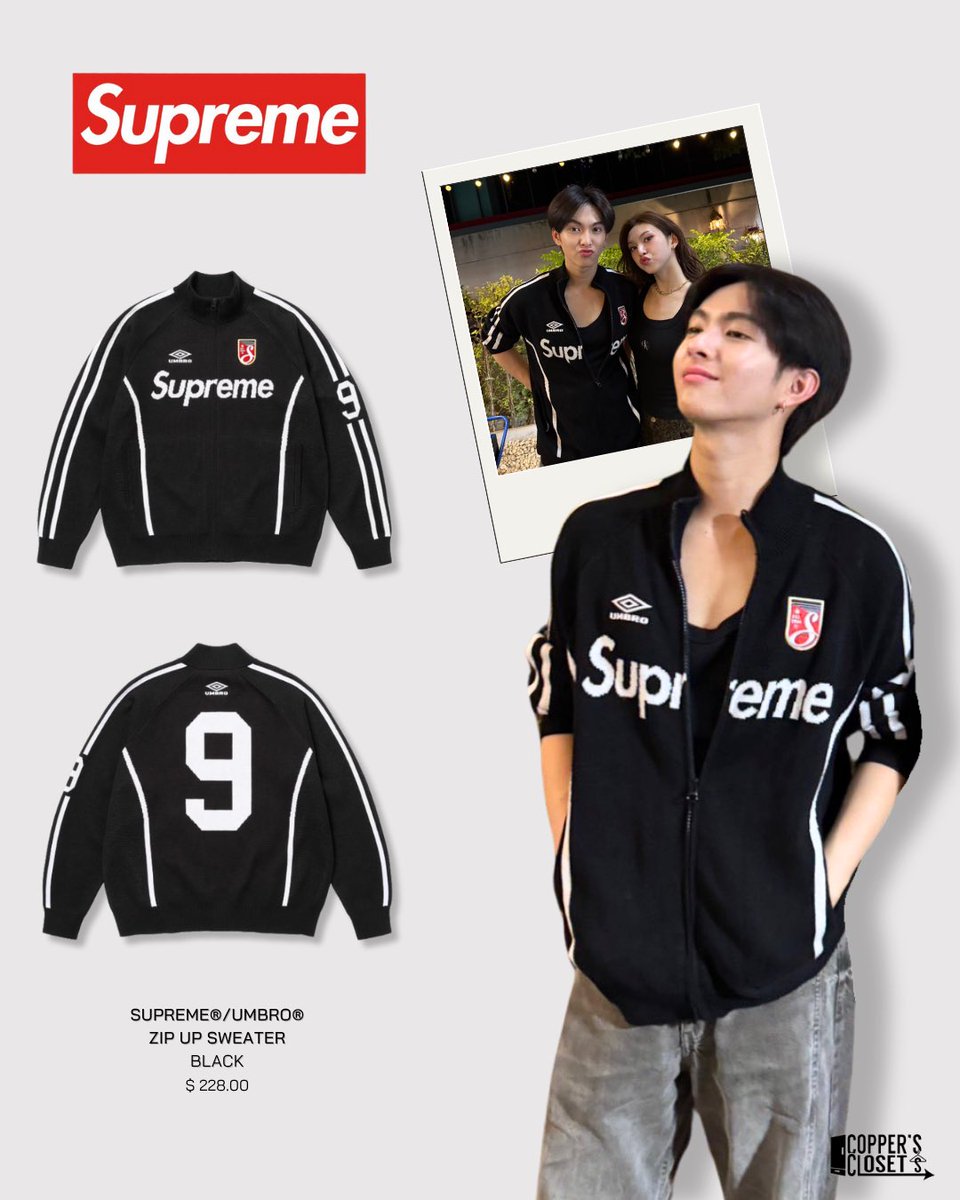 coppersclosets's tweet photo. COPPER’S CLOSETS
OOTD : @cucopper11 X (Twitter) Update [09.06.25]

🖤 Supreme x Umbro

#Supreme #Umbro 
#COPPERSCLOSETS
#COPPERdechawat
#BUSbecauseofyouishine https://t.co/6L0GviOwSQ