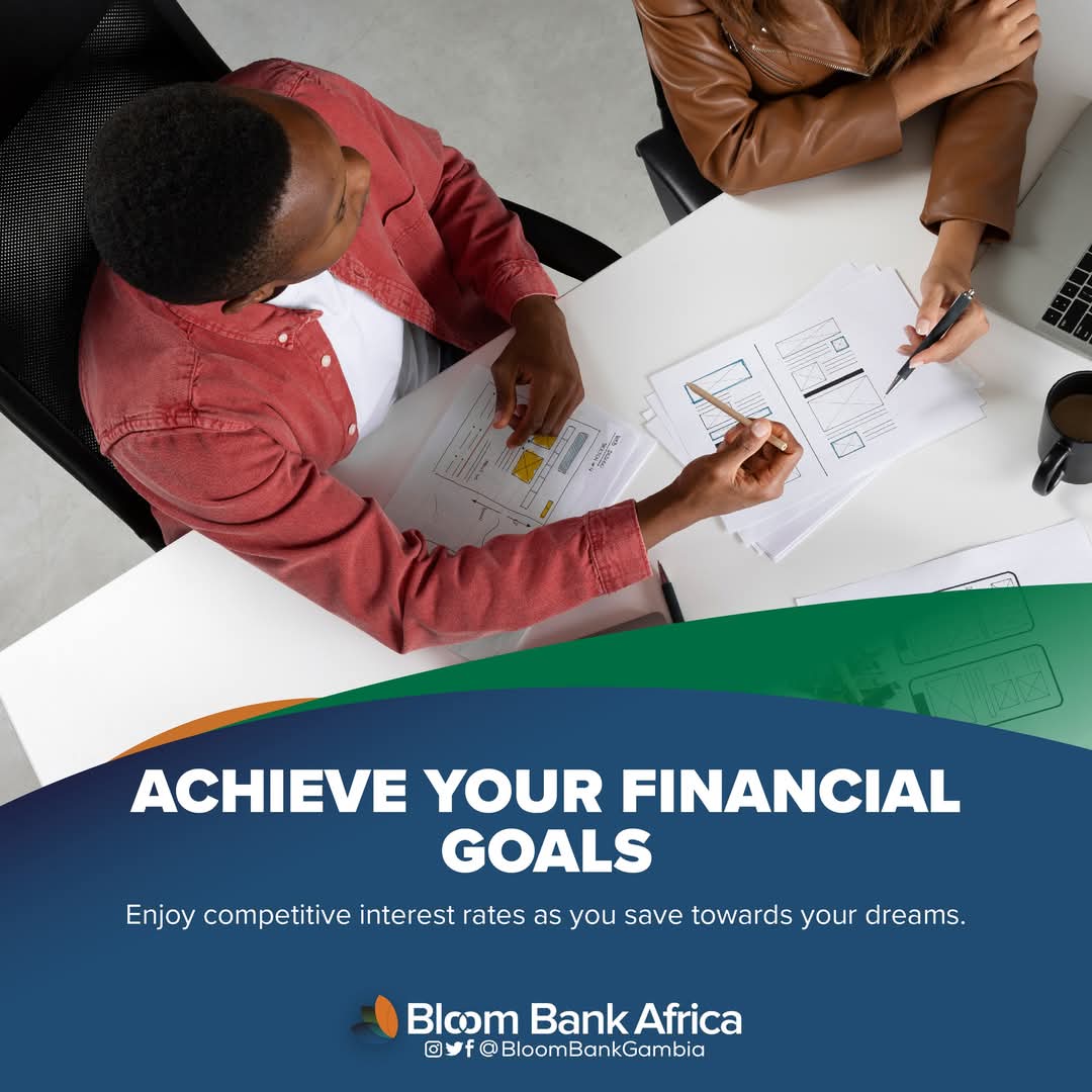 BloomGambia's tweet image. Set a target. Achieve it. 
It's just that simple with the Bloom Target Save account 
#TargetSave 
#GoalSetting 
#BloomBankAfricaGMB