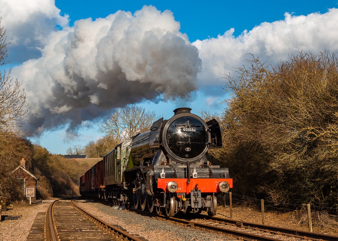 9. LNER 60103 Flying Scotsman

A stunning day with Scotsman on the Nene Valley Railway in February saw the locomotive haul its first goods train in 31 years, recreating a Scotch goods train from the 1960s when once prime mainline passenger locos were relegated to hauling freight.