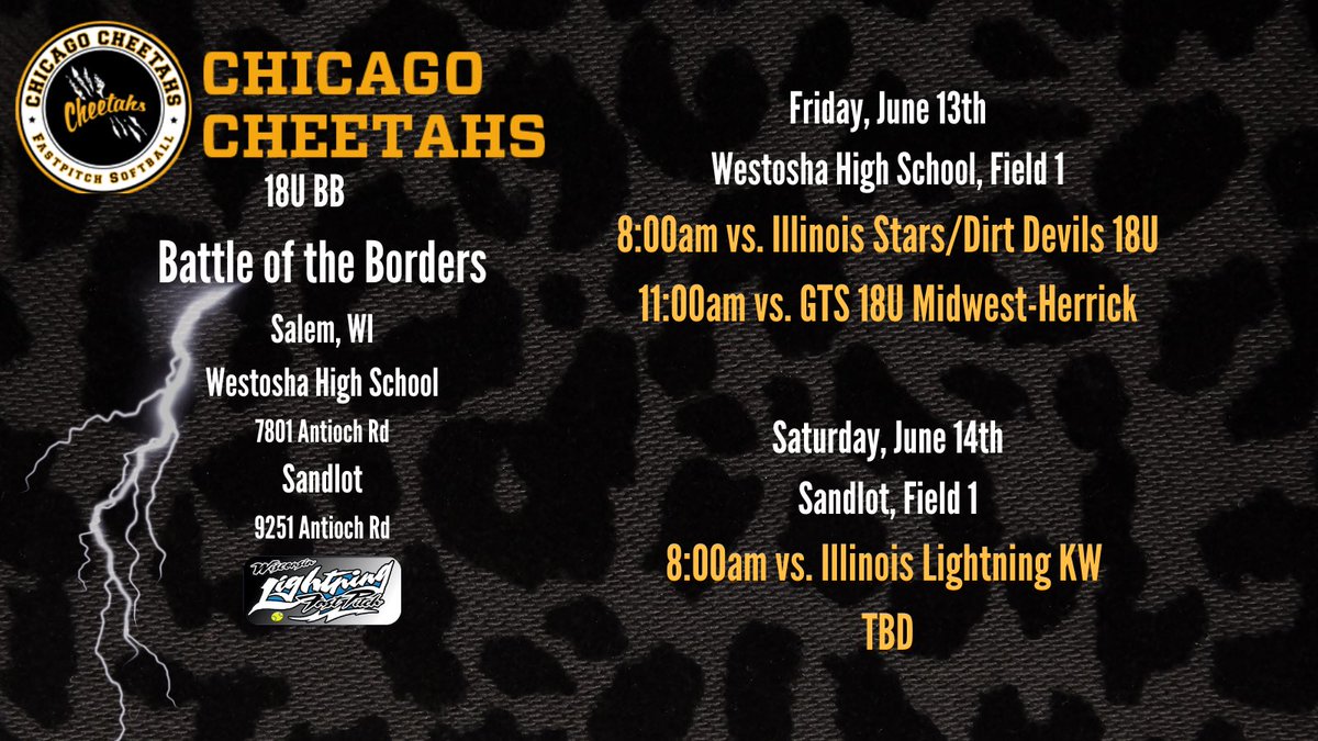 Chicago Cheetahs 18U BB tweet media