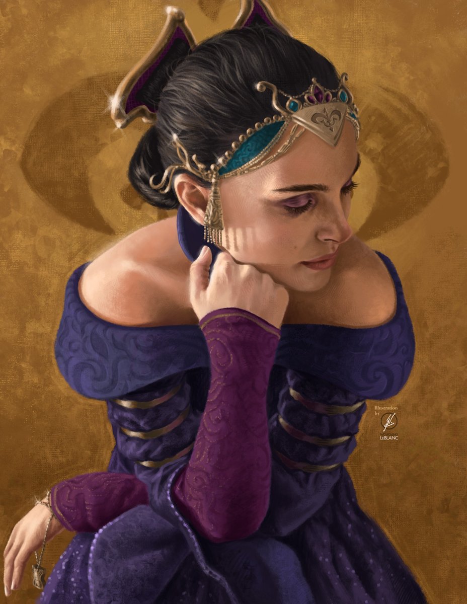 "I've fought evil and it was easy: I shot it. It's apathy I can't stand.” - Quote from the fantastic novel Queen's Shadow by E.K. Johnston.

Happy birthday to Queen Amidala herself, Natalie Portman✨

Piece available on my InPrnt shop.

#Art #illustration #StarWars #Padme