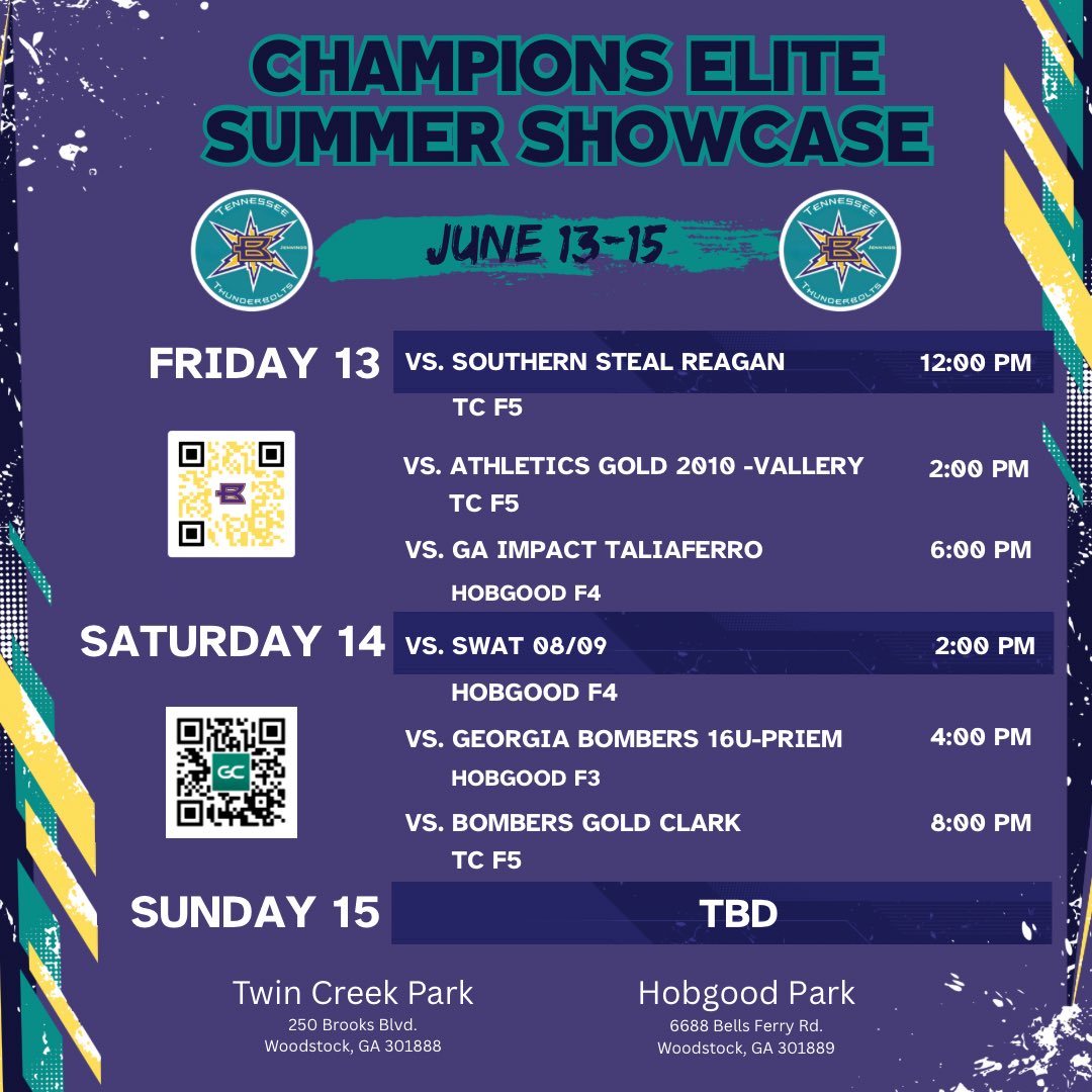 We’re back at it this weekend. Heading south to Woodstock, GA in the <a href="/CFPAShowcases/">Champions Elite Showcases</a> .