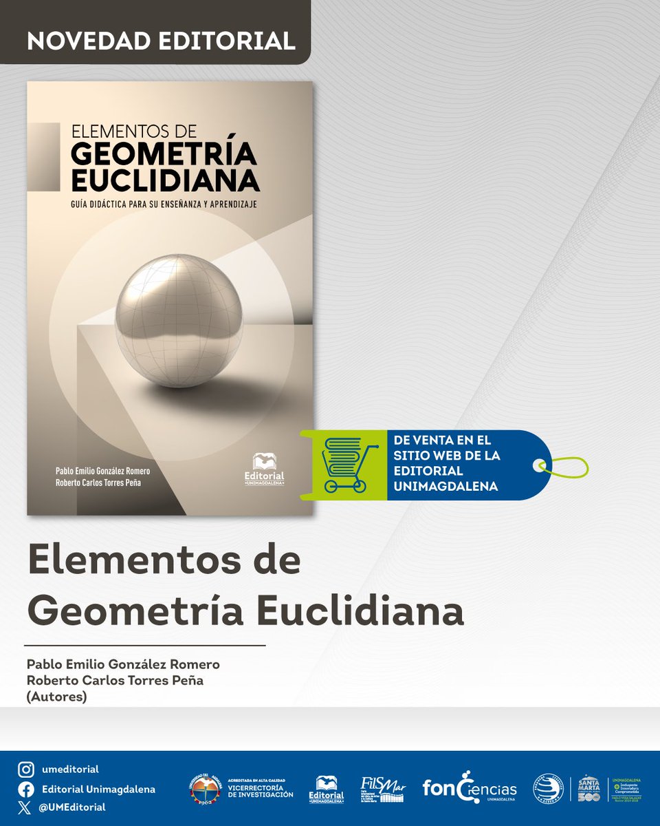 #NovedadEditorial Esta obra contiene cuatro actividades diseñadas para movilizar los aprendizajes de los estudiantes de manera que puedan avanzar en el desarrollo del razonamiento geométrico a partir de los niveles de Van Hiele.

Adquiérelo➡️ acortar.link/nbtgJo