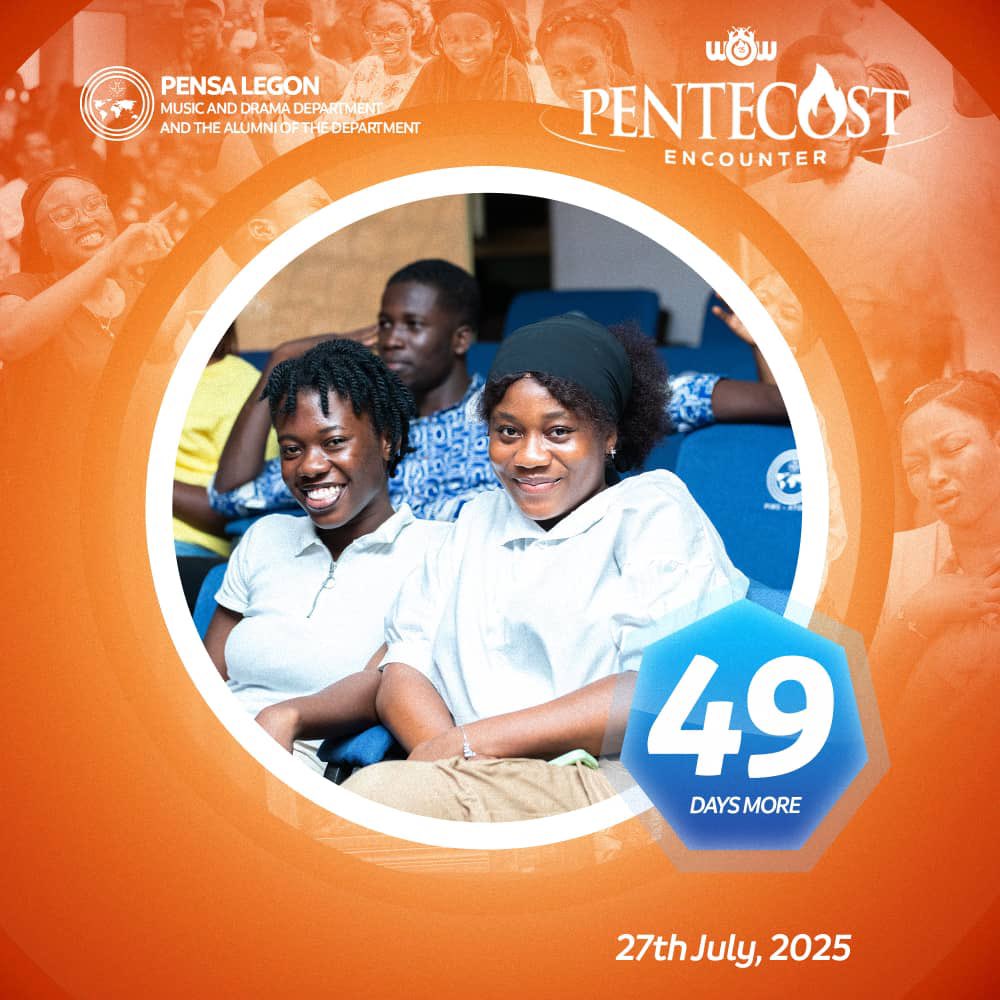 49 Days More!🔥

The countdown to _WoW'25 — The Pentecost Encounter_ is officially on! 🎉

🗓 Date: 27th July, 2025
📍 Venue: To be announced

#WOW25
#PentecostEncounter
#Anticipate