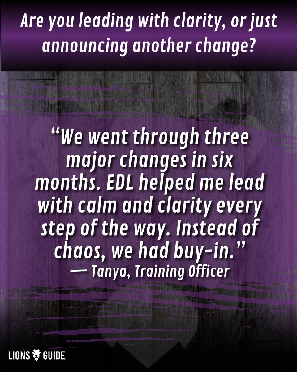 lionsguide1's tweet image. 3 big changes. 6 months.

Instead of chaos, Tanya found clarity and calm that led to buy-in.

Letting them know they matter and that their work does too goes a long way.

#EveryDayLeader #LionsGuide #Leadership