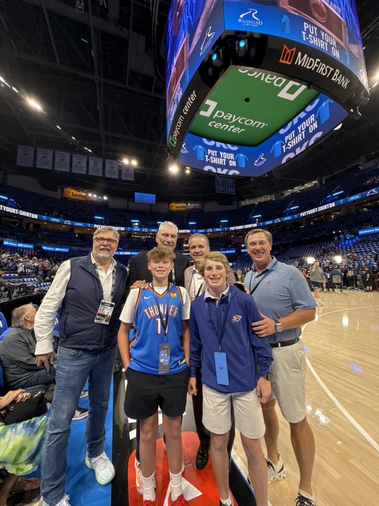 From the game last night with great friends!

Henry Rausch, John Rausch, Bob Cooper, Brody Price, and Will Cains