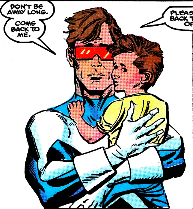 Ottersul's tweet photo. It's so cute how after Inferno Scott always carried Nate super close to him even taking him to missions. He's an overprotective father... https://t.co/YzYYVAXp13