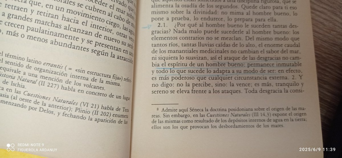 Ardanuy13's tweet photo. «El ataque de las desgracias no cambia el espíritu de un hombre bueno: permanece inmutable y toto lo que sucede lo adapta a su modo de ser: en efecto, es más poderoso que cualquier circunstancia externa». 

Séneca, Sobre la providencia, I, 5. 

#Filosofía #Estoicismo https://t.co/VdIIBT0Gaj
