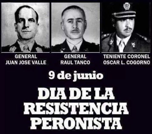 Honra y honor a nuestros héroes de la resistencia! Los que no dudaron en dar la vida por la Patria! Ejemplo para estos tiempos de dirigencia cobarde!!!