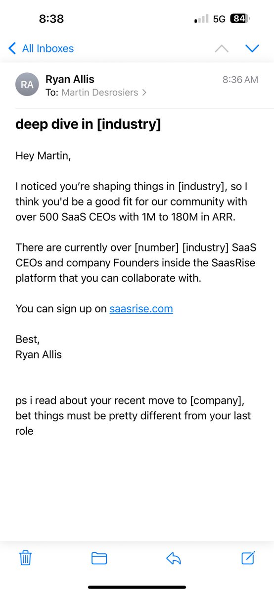 When AI outreach lets you down…