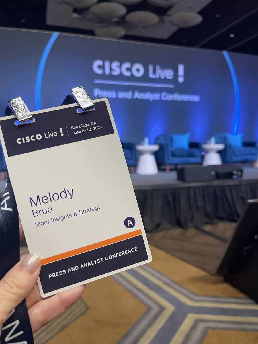 Melody Brue (@melodybrue) on Twitter photo Here we go <a href="/Cisco/">Cisco</a> Live! Analyst Conference.
The <a href="/MoorInsStrat/">MoorInsightsStrategy</a> is present and accounted for:
<a href="/PatrickMoorhead/">Patrick Moorhead</a>
<a href="/WillTownTech/">Will Townsend</a>
<a href="/MattKimball_MIS/">Matthew Kimball</a>
Watch for insights from now until Wednesday.
I’ll be focusing on the collab business - <a href="/Webex/">Webex</a> and collab devices. And of course how Here we go <a href="/Cisco/">Cisco</a> Live! Analyst Conference.
The <a href="/MoorInsStrat/">MoorInsightsStrategy</a> is present and accounted for:
<a href="/PatrickMoorhead/">Patrick Moorhead</a>
<a href="/WillTownTech/">Will Townsend</a>
<a href="/MattKimball_MIS/">Matthew Kimball</a>
Watch for insights from now until Wednesday.
I’ll be focusing on the collab business - <a href="/Webex/">Webex</a> and collab devices. And of course how