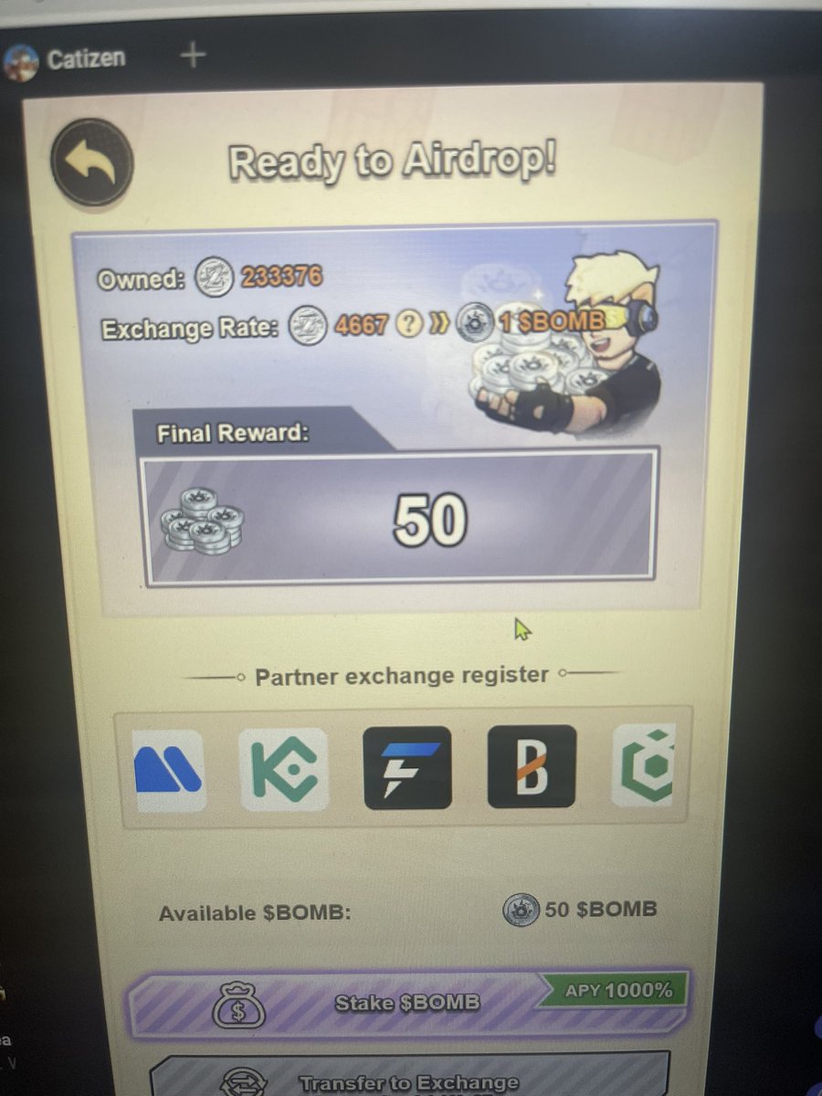 DuongEnjoy04's tweet photo. @Bombie_xyz This kind of allocation is unreasonable. I played from August 14, 2024 to now. But I can only have 50 $BOMB. So what is the effect of level, bitcoin, aaidrop,...? https://t.co/Tn8GPU6V3y