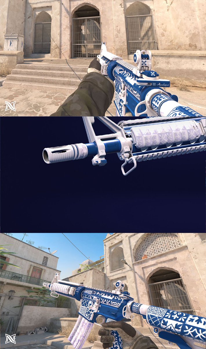 Nextgenz_cyril's tweet photo. #26thday M4A4 | azuléjos for @CounterStrike https://t.co/n0QSMHyo3Z