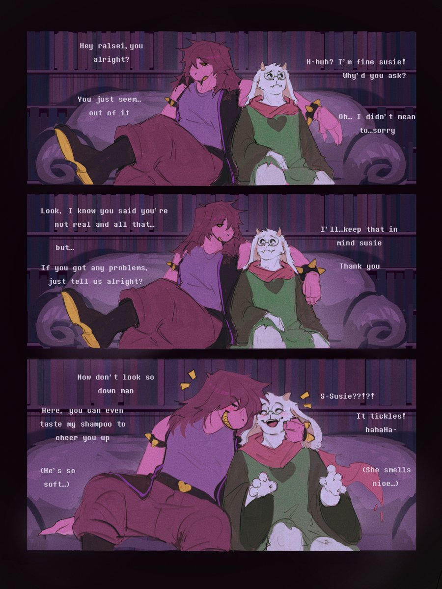 You’re mucking off, but i will live for you
My selfless love
#deltarunespoilers