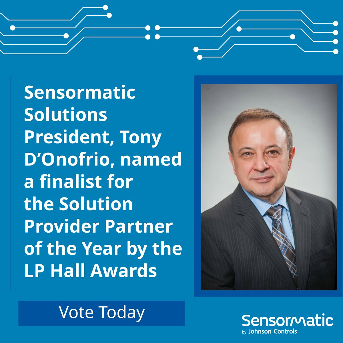 Sensormatic Solutions (@sensormatic) on Twitter photo ๐ ๐๐ฑ๐๐ข๐ญ๐ข๐ง๐ ๐๐๐ฐ๐ฌ! ๐ Weโre proud to announce that <a href="/tonycdonofrio/">Tony D'Onofrio</a>, President of <a href="/Sensormatic/">Sensormatic Solutions</a>, has been named a finalist for the Solution Provider Partner of the Year by the LP Hall Awards! Voting is now open โ cast your vote here: ow.ly/XkZQ50W6mnc ๐ ๐๐ฑ๐๐ข๐ญ๐ข๐ง๐ ๐๐๐ฐ๐ฌ! ๐ Weโre proud to announce that <a href="/tonycdonofrio/">Tony D'Onofrio</a>, President of <a href="/Sensormatic/">Sensormatic Solutions</a>, has been named a finalist for the Solution Provider Partner of the Year by the LP Hall Awards! Voting is now open โ cast your vote here: ow.ly/XkZQ50W6mnc