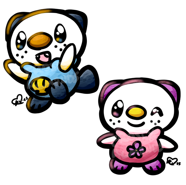 (Almost) Daily Oshawott 885. Last two, these were all the ones that were asked for, I think, that weren't basically the same colour scheme + one extra colour/slight shade difference. I still need to make a general rainbow wott but that may come a little later. &lt;3

#pokemon
