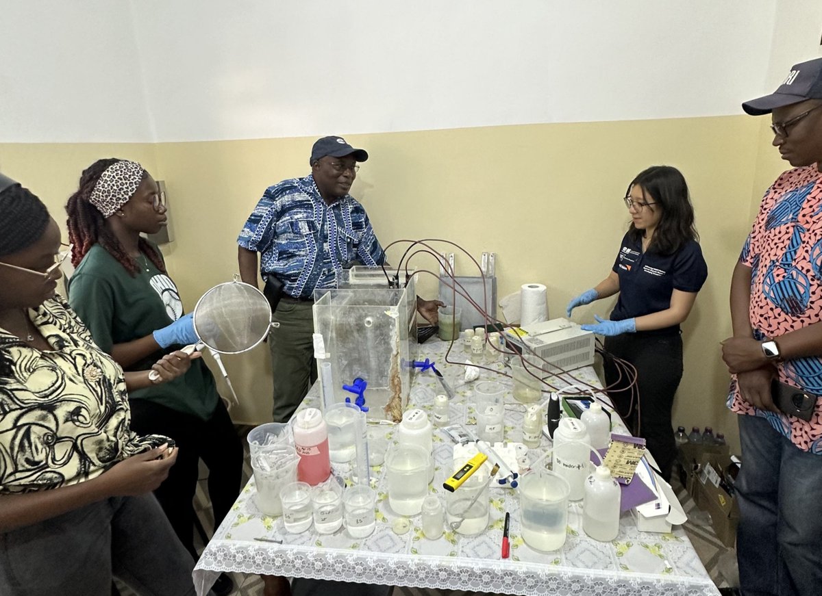 DRI-CIWAS has successfully concluded our Fluoride Removal Technology experiments in Ghana using real groundwater, moringa plant and electrocoagulation—bringing us closer to safer, cleaner, and affordable water treatment solutions!
#CleanWater #Fluoride <a href="/braimaha/">Braimah Apambire</a> <a href="/DRIScience/">Desert Research Institute</a>