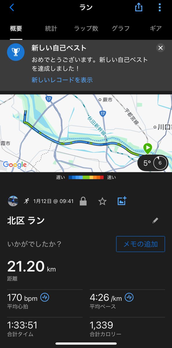 naoroad's tweet image. 【フルPB】3:39:26
びわ湖マラソン2025

【ハーフPB】1:33:51
東京ニューイヤーハーフマラソン2025

【100km完走】11:59:28
第9回多摩川ネイチャーマラソン
※100kmウルトラマラソン2回完走

🗻第77回富士登山競走五合目コース完走

🗻第9回富士山一周ウルトラウォーキング完歩