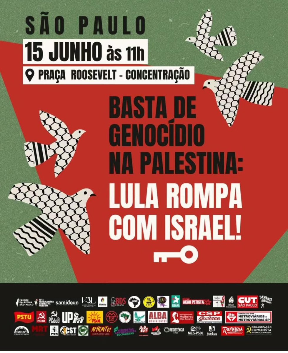 Por que o <a href="/ptbrasil/">PT Brasil</a> não assina essa convocatória? Sou filiado ao partido há quase quarenta anos e nunca me senti tão envergonhado. Como é possível que sua direção não assuma uma posição pública antissionista em um momento tão grave, de genocídio do povo palestino?