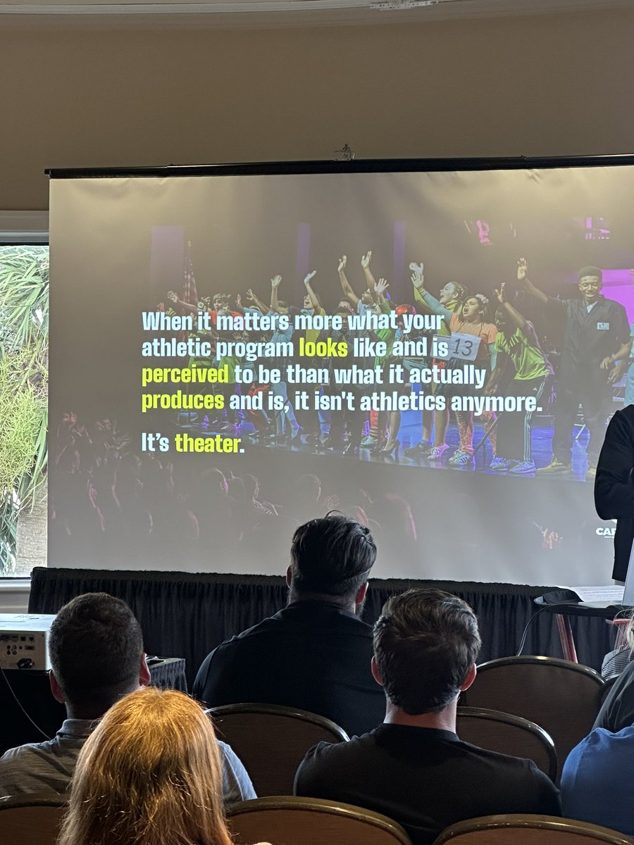 Packed room and absolutely amazing opening session for the GICA Coaches Conference with Stuart Hall.  “What should be the purpose of our athletic program AND  are we on purpose?” Is it purposeful or is it theatre? <a href="/giaasports/">GIAA</a>
