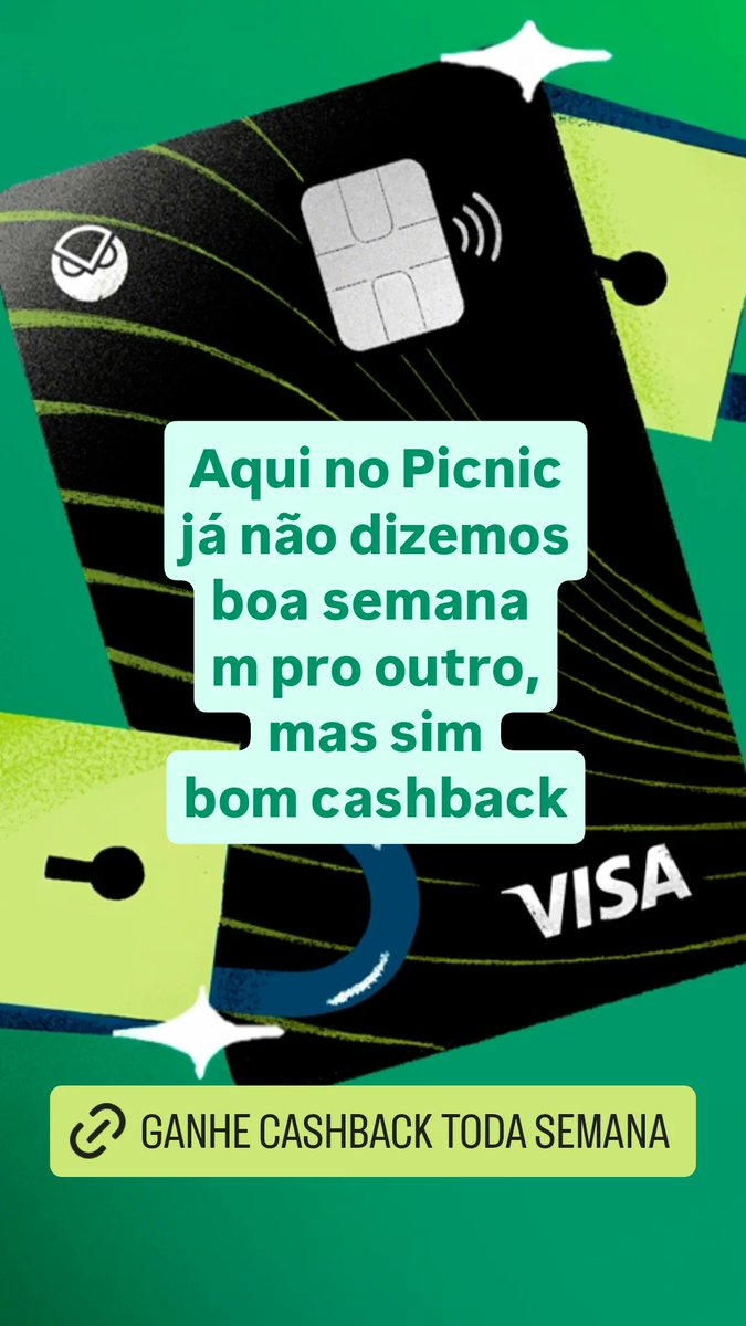 Picnic (@usepicnicbr) on Twitter photo Bom cashback! Bom cashback!