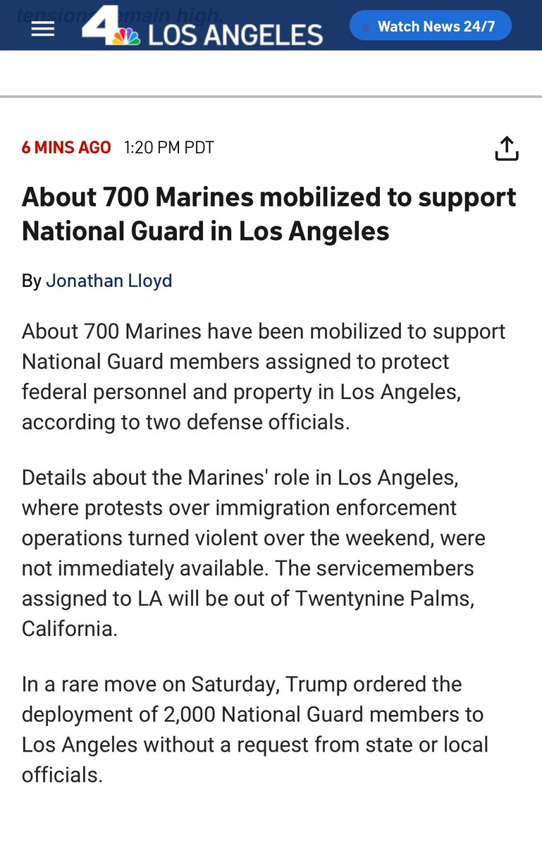 Oralè Resisters
Trump put 700 Marines
In Los Angeles temporary.
#USDemocracy #50501SoCal